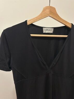 Versace athletic black tennis dress